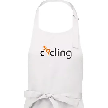 Kuchyňská zástěra Cycling postava - Dámská zástěra na vaření - Univerzální velikost ( Bílá )