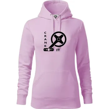 Dámská mikina Crank it - Mikina dámská Cape s kapucí - XS ( Orchid )