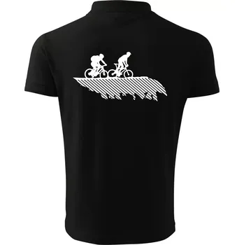 Pánská košile Cyclo duo - Polokošile pánská Pique Polo 203 - 5XL ( Černá )