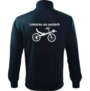 Pánská mikina Lehárko na cestách - Mikina bez kapuce Adventure - S ( Námořní modrá (velmi tmavá - téměř černá) )