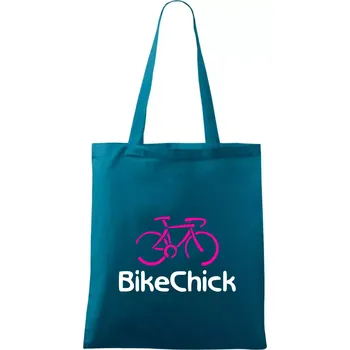 Bike Chick - Taška bavlněná - 42 x 38 cm ( Petrolejová )