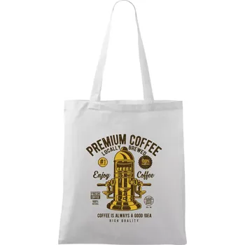 Nákupní taška Classic Coffee Maker - Taška bavlněná - 42 x 38 cm ( Bílá )