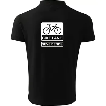 Pánská košile Bike lane - Polokošile pánská Pique Polo 203 - 2XL ( Černá )