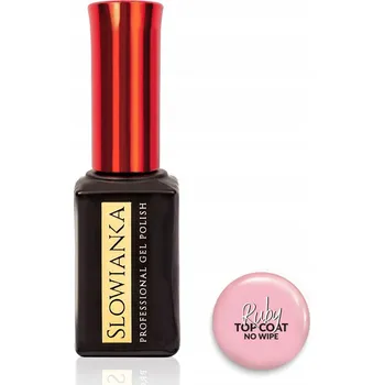 Lak na nehty Hybridní vrchní lak Słowianka Top Coat No Wipe Ruby 10g