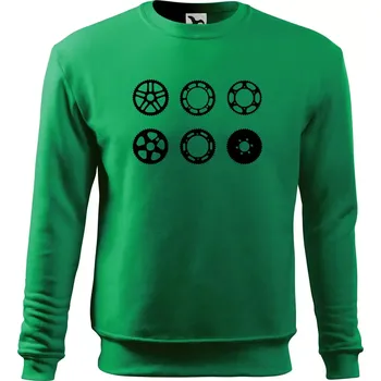 Chlapecké tričko Cyklo Převodníky - Mikina Essential dětská - 146 cm/10 let ( Středně zelená )