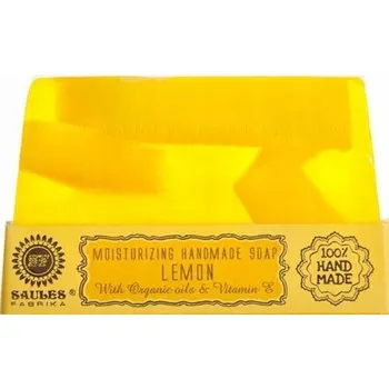 Mýdlo Glycerinové mýdlo extra jemné CITRON LEMON 80g RUČNÍ VÝROBA