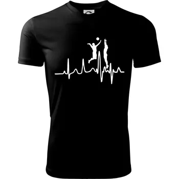 EKG volejbalisti muži - Dětské triko sportovní (dresovina) - 158 cm/12 let ( Černá )