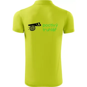Pánská košile Poctivý Truhlář - Polokošile Victory sportovní (dresovina) - 2XL ( Limetková )