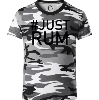 Chlapecké tričko Just rum - Dětské maskáčové triko - 122 cm/6 let ( Šedý maskáč )