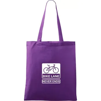 Bike lane - Taška bavlněná - 42 x 38 cm ( Fialová )