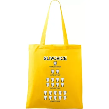 Slivovice počítání (Hana-creative) - Taška bavlněná - 42 x 38 cm ( Žlutá )
