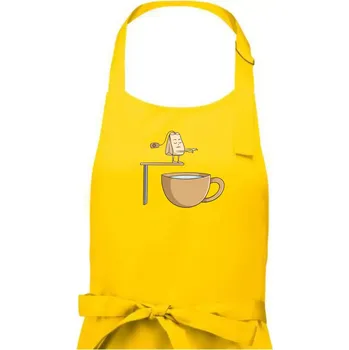 Kuchyňská zástěra Skokan čaj - Dámská zástěra na vaření - Univerzální velikost ( Žlutá )