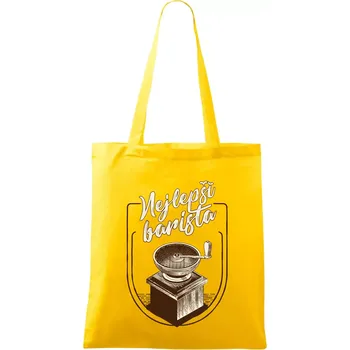 Nejlepší barista - Taška bavlněná - 42 x 38 cm ( Žlutá )