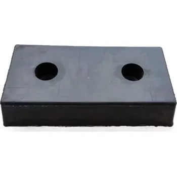 Gumový doraz na rampu - délka 50 cm, šířka 25 cm, výška 10 cm