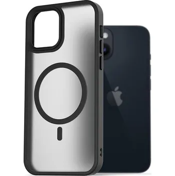 Pouzdro na mobilní telefon AlzaGuard Matte Case Compatible with MagSafe pro iPhone 14 černý