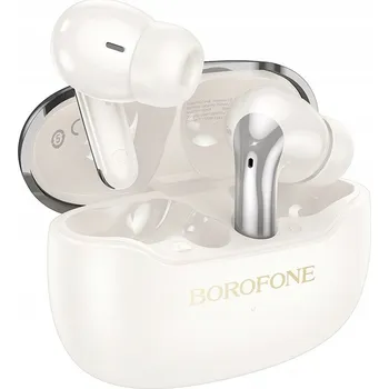 Sluchátka Borofone Bluetooth sluchátka TWS FQ1 Plus Shine ANC+ENC, bílá
