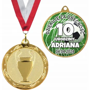 Obraz Dárek Cena Dárek pro děti Zlatá medaile s páskem a potiskem