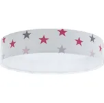 LED Stmívatelné svítidlo GALAXY KIDS LED/24W/230V hvězdičky bílá/růžová/šedá +DO