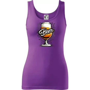 Beer sklenice s nožkou - Dámské tílko - XS ( Fialová )