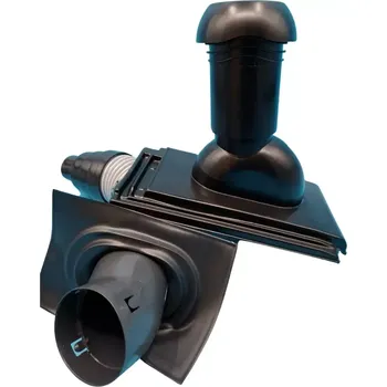 VENTEO 125 - Odvětrávací střešní komplet pr. 125 mm, Planoton 11, černá