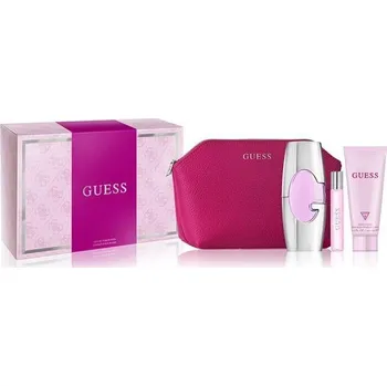 Dámský parfém Guess Guess Women, SET: Toaletní voda 75ml + Toaletní voda 15ml + Tělové mléko 100ml + Kozmetická taška Pre ženy Toaletní voda
