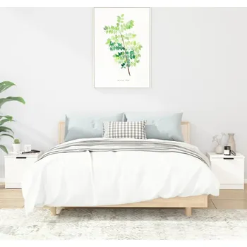 Noční stolek vidaXL Noční stolky 2 ks 40 x 39 x 40 cm [811197] Barva: Bílá