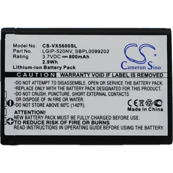 Baterie pro mobilní telefon Baterie Cameron Sino CS-VX5600SL, Li-Ion, 800