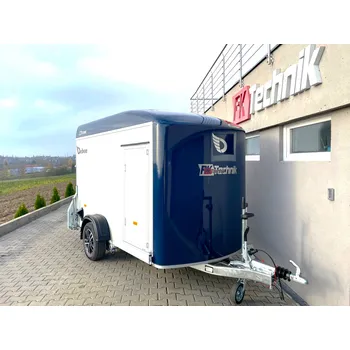 Přívěs k motorovému vozidlu Skříňový přívěs DEBON C300 ALU®, MODRÝ