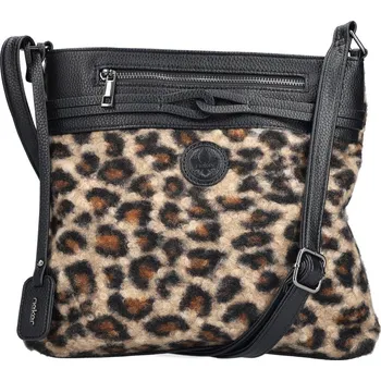 Kabelka Dámská kabelka Rieker H1010-24 černá Barva: braun kombi, Velikost: BEZ