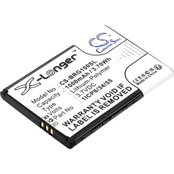 Baterie pro mobilní telefon Baterie Cameron Sino CS-BRG100SL, Li-Polymer, 1000