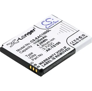 Baterie pro mobilní telefon Baterie Cameron Sino CS-EAC100SL, Li-Ion, 1150