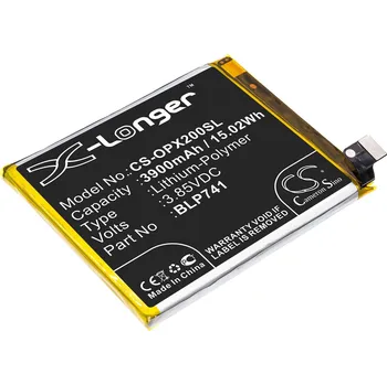 Baterie pro mobilní telefon Baterie Cameron Sino CS-OPX200SL, Li-Polymer, 3900