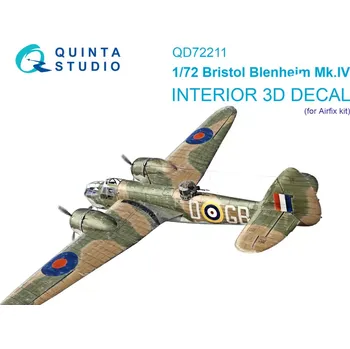 Plastikový model Quinta studio 1/72 Bristol Blenheim Mk.IV 3D-Print.&col.interior