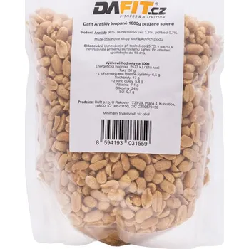 Dafit Arašídy loupané 1000 g pražené solené