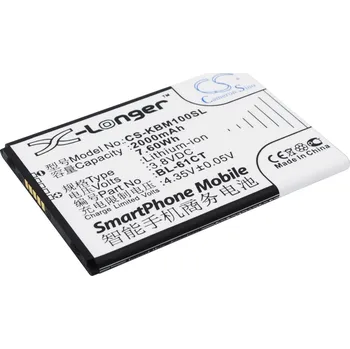 Baterie pro mobilní telefon Baterie Cameron Sino CS-KBM100SL, Li-Ion, 2000