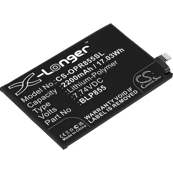 Baterie pro mobilní telefon Baterie Cameron Sino CS-OPR855SL, Li-Polymer, 2200