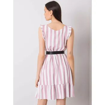 Dámské šaty Šaty DHJ SK 11595.24P tmavě růžové jedna velikost