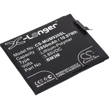 Baterie pro mobilní telefon Baterie Cameron Sino CS-MUM920SL, Li-Polymer, 2850