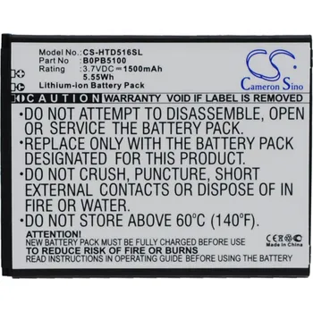 Baterie pro mobilní telefon Baterie Cameron Sino CS-HTD516SL, Li-Ion, 1500