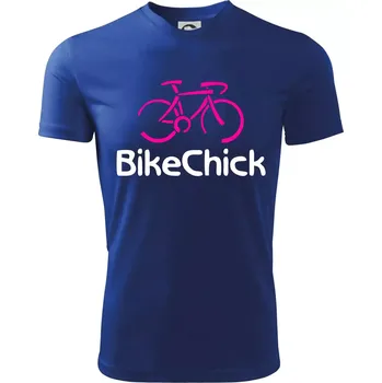 Bike Chick - Dětské triko sportovní (dresovina) - 146 cm/10 let ( Královská modrá )