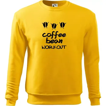 Pánská mikina Coffee bean workout - Mikina Essential pánská - 2XL ( Žlutá )