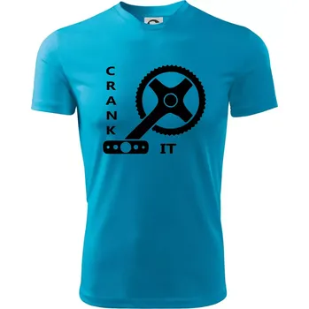 Crank it - Dětské triko sportovní (dresovina) - 146 cm/10 let ( Světlý tyrkys )