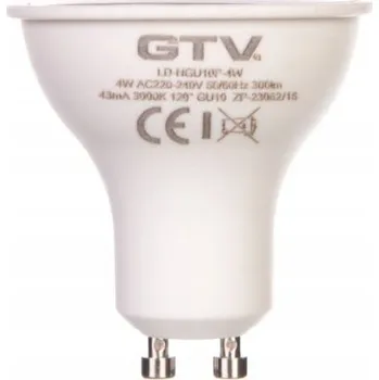 Žárovka LED žárovka GTV GU10 300 lm 4 W 3000 K