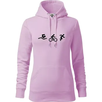 Dámská mikina Triathlon postavy - Mikina dámská Cape s kapucí - S ( Orchid )