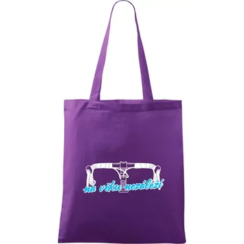 Na věku nezáleží - Taška bavlněná - 42 x 38 cm ( Fialová )