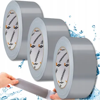 Lepicí páska 3x OPRAVNÁ PÁSKA DUCT TAPE 48MM 20M ZESÍLENÁ SILNÁ STŘÍBRNÁ