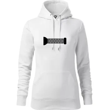 Dámská mikina Cyclo grip - Mikina dámská Cape s kapucí - XL ( Bílá )