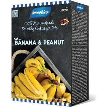 Pamlsek pro psa SMOOKIES Premium BANANA - banánové sušenky 100% human grade, 200g