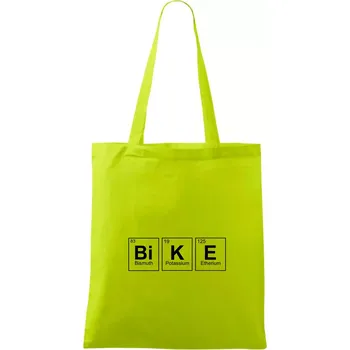 BiKE - periodická tabulka - Taška bavlněná - 42 x 38 cm ( Limetková )