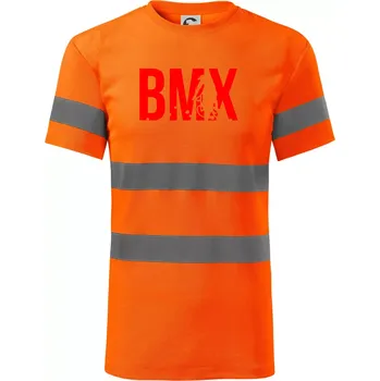 Pánské oblečení BMX - Triko reflexní - HV PROTECT - 2XL ( Neonově oranžová )